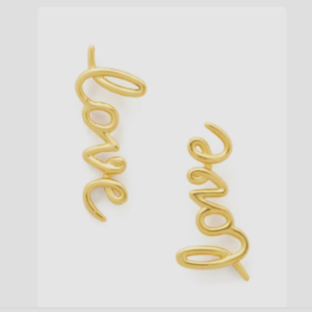 LAST DAY kate spade Say Yes Love Earrings NWT